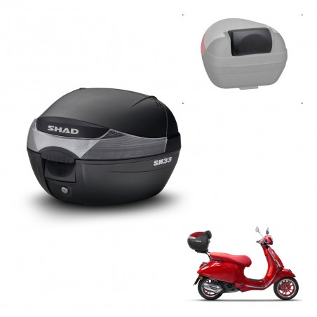 SHAD Trunk SH33 + mounting bracket backrest KIT-439514