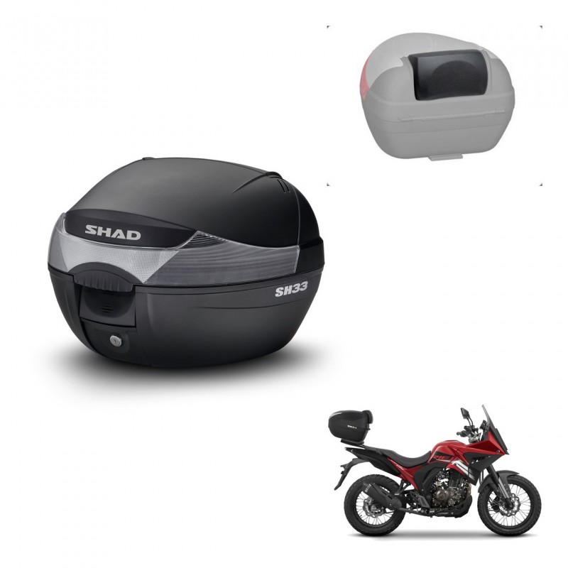 SHAD Baul SH33 + soporte montaje respaldo KIT-439522
