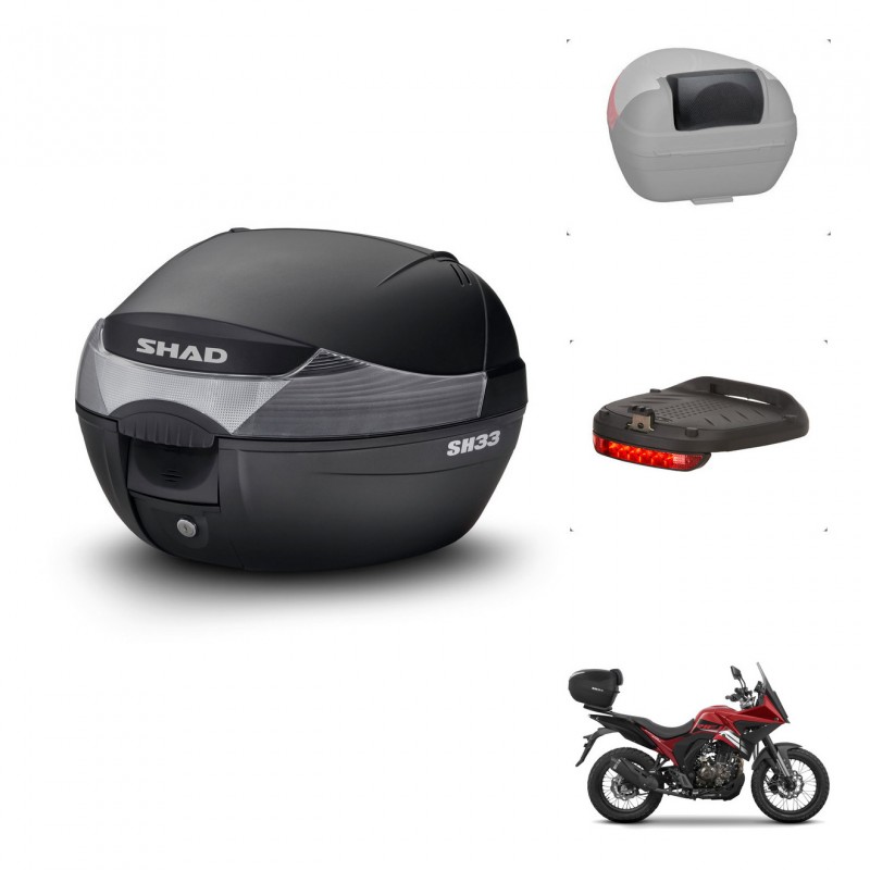 SHAD Baul SH33 + soporte montaje accesorios KIT-439523
