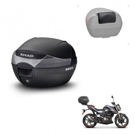 SHAD Trunk SH33 + mounting bracket backrest KIT-439530