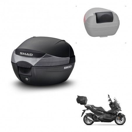 SHAD Baul SH33 + soporte montaje respaldo KIT-439534