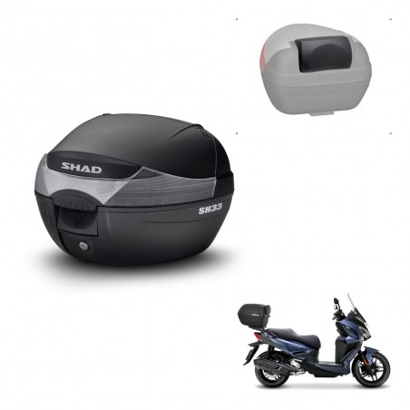 SHAD Baul SH33 + soporte montaje respaldo KIT-439538