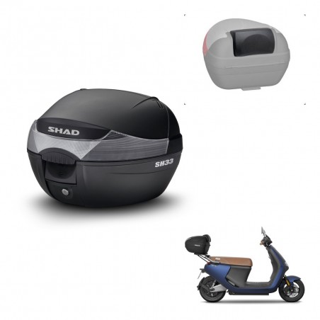 SHAD Baul SH33 + soporte montaje respaldo KIT-439542