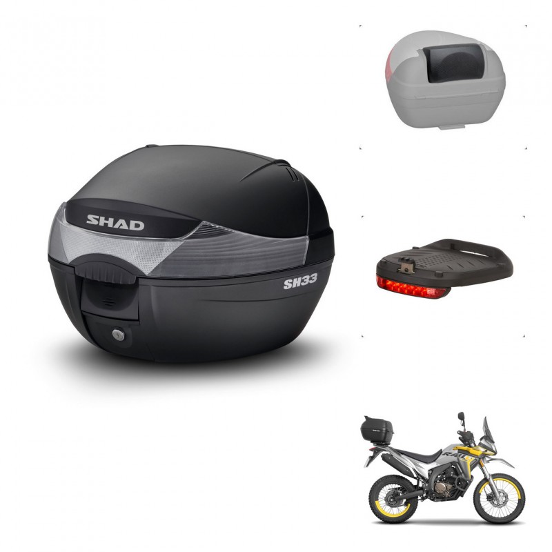 SHAD Baul SH33 + soporte montaje accesorios KIT-439563
