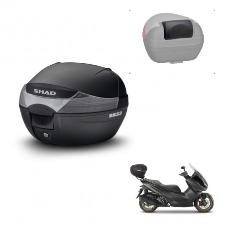 SHAD Baul SH33 + soporte montaje respaldo KIT-439570