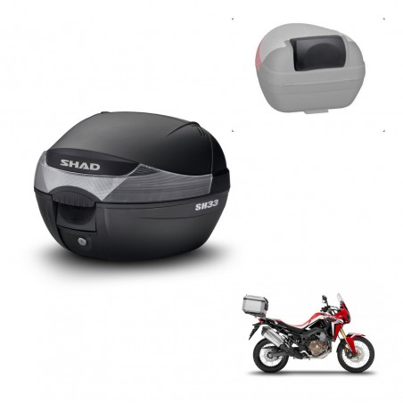 SHAD Baul SH33 + soporte montaje respaldo KIT-439584