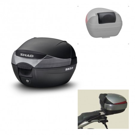SHAD Baul SH33 + soporte montaje respaldo KIT-439588