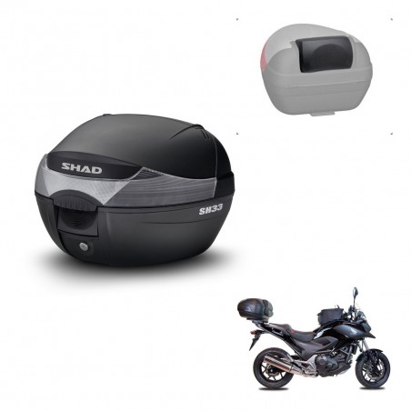 SHAD Baul SH33 + soporte montaje respaldo KIT-439710