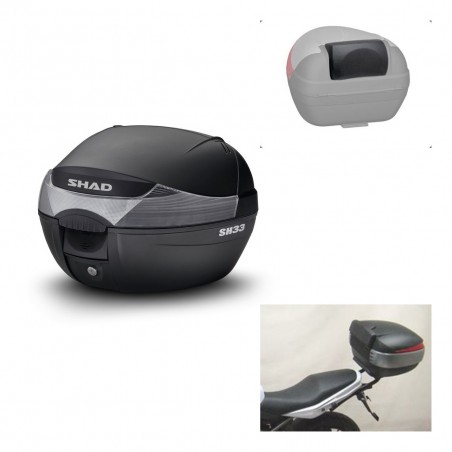 SHAD Trunk SH33 + mounting bracket backrest KIT-439601