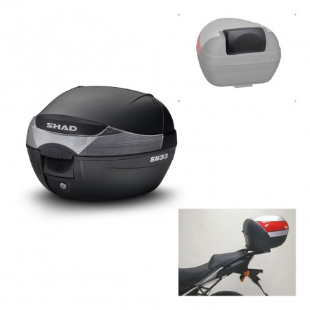 SHAD Trunk SH33 + mounting bracket backrest KIT-439608