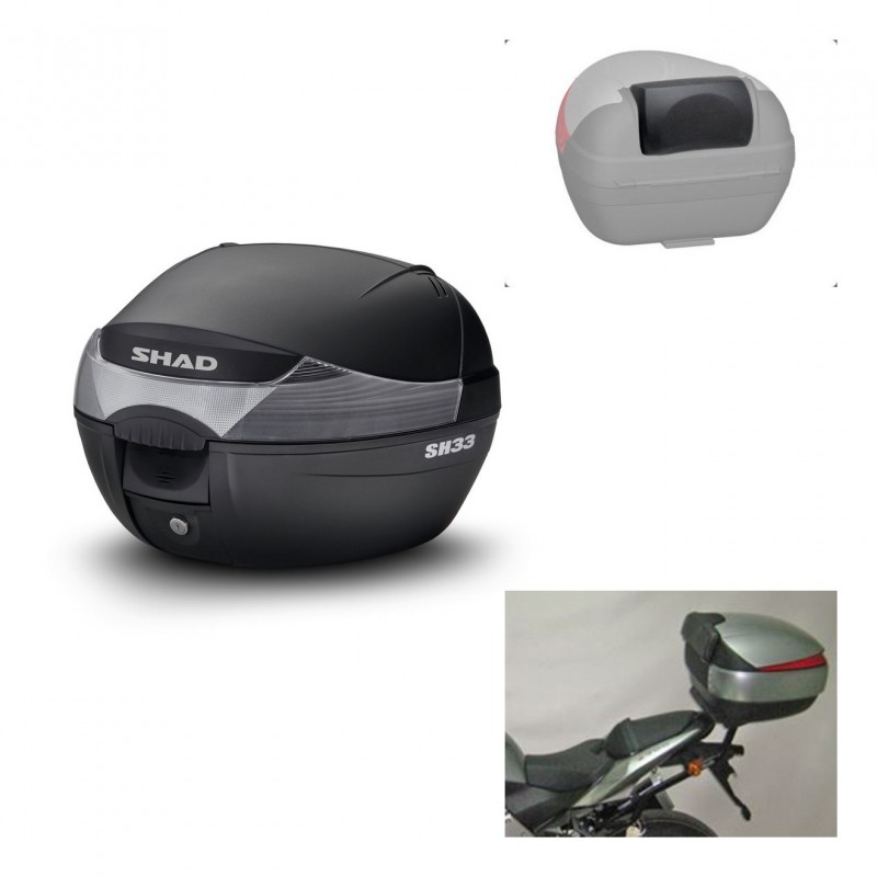 SHAD Baul SH33 + soporte montaje respaldo KIT-439614