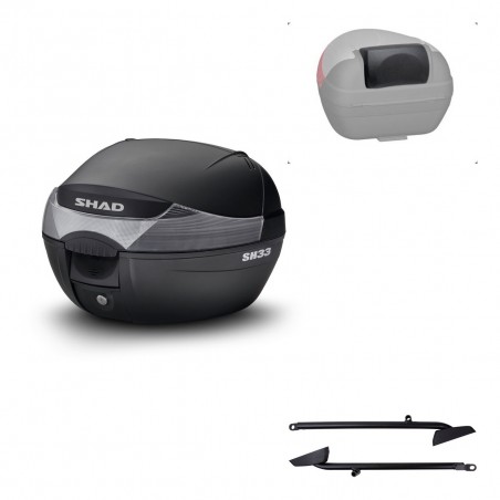 SHAD Baul SH33 + soporte montaje respaldo KIT-439623