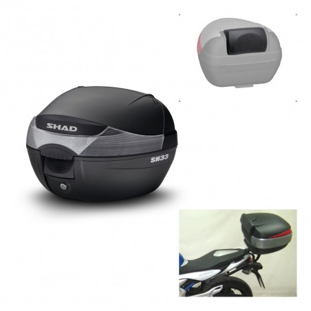 SHAD Baul SH33 + soporte montaje respaldo KIT-439632