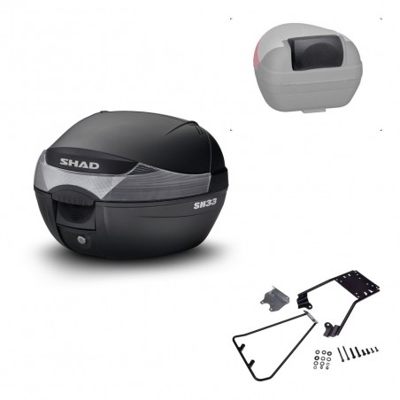 SHAD Trunk SH33 + mounting bracket backrest KIT-439635