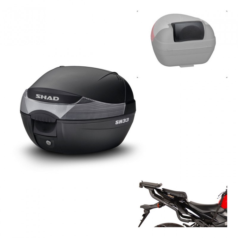 SHAD Baul SH33 + soporte montaje respaldo KIT-439637