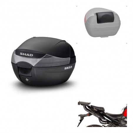 SHAD Trunk SH33 + mounting bracket backrest KIT-439637