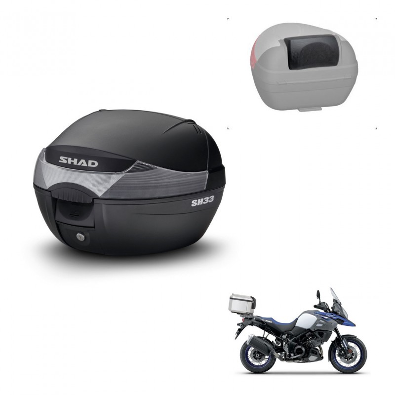 SHAD Baul SH33 + soporte montaje respaldo KIT-439643