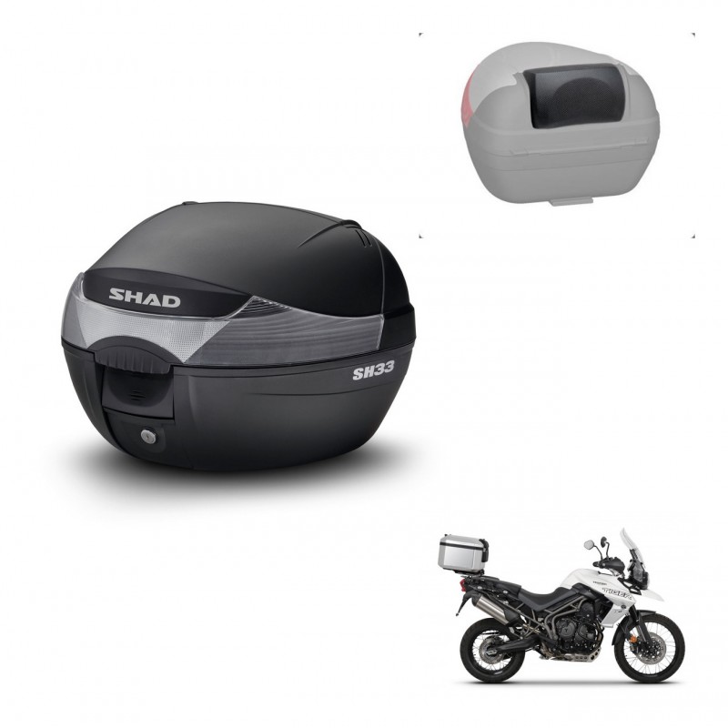 SHAD Baul SH33 + soporte montaje respaldo KIT-439647