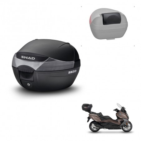 SHAD Trunk SH33 + mounting bracket backrest KIT-439649