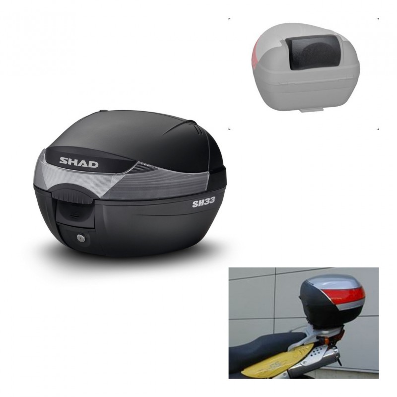 SHAD Baul SH33 + soporte montaje respaldo KIT-439652