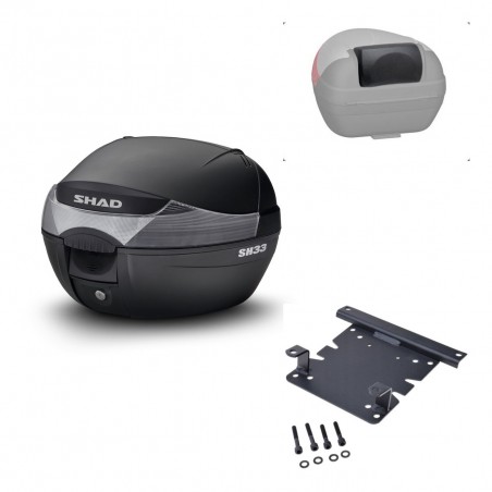 SHAD Trunk SH33 + mounting bracket backrest KIT-439662