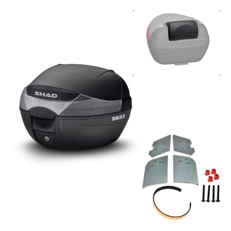 SHAD Trunk SH33 + mounting bracket backrest KIT-439664