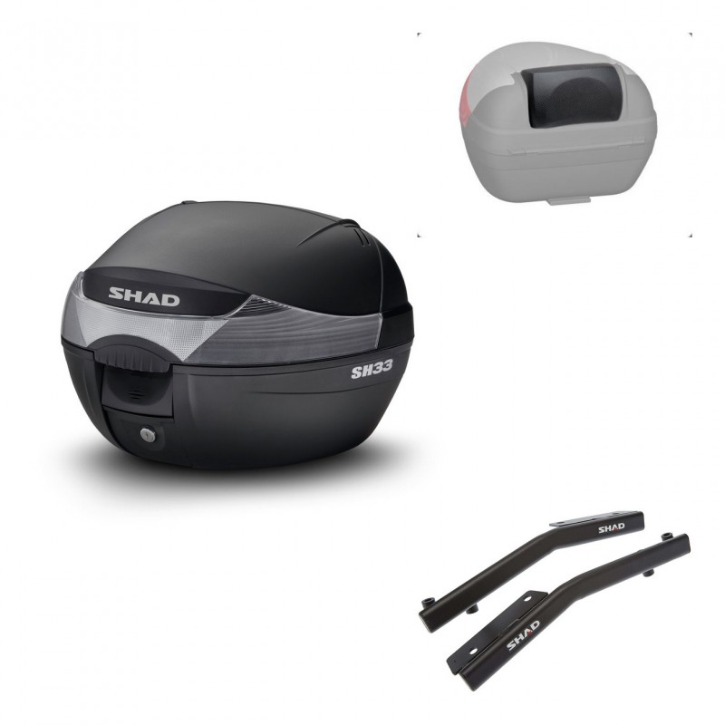 SHAD Baul SH33 + soporte montaje respaldo KIT-439666