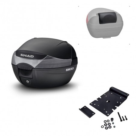 SHAD Baul SH33 + soporte montaje respaldo KIT-439668