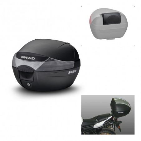 SHAD Baul SH33 + soporte montaje respaldo KIT-439672
