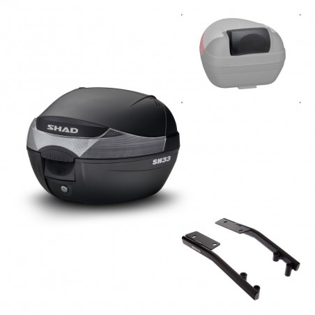 SHAD Trunk SH33 + mounting bracket backrest KIT-439674