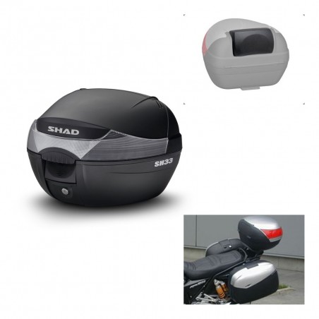 SHAD Baul SH33 + soporte montaje respaldo KIT-439685
