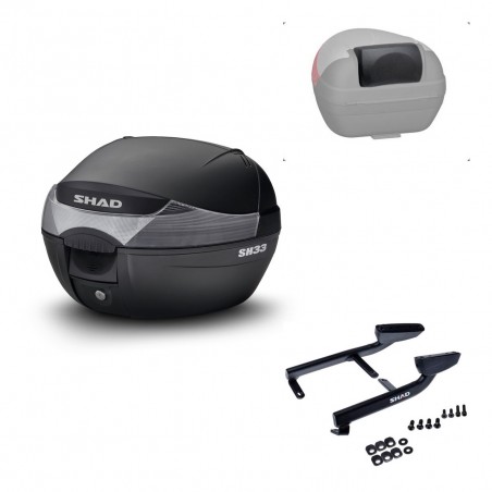 SHAD Trunk SH33 + mounting bracket backrest KIT-439689