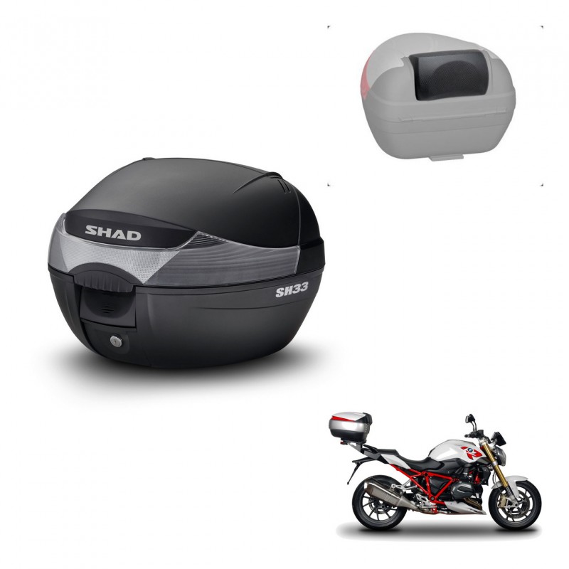SHAD Baul SH33 + soporte montaje respaldo KIT-439697