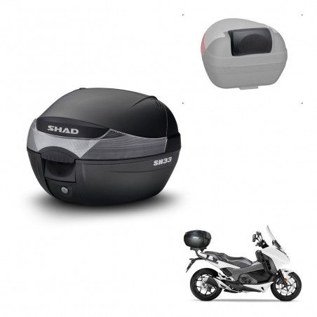SHAD Baul SH33 + soporte montaje respaldo KIT-439729