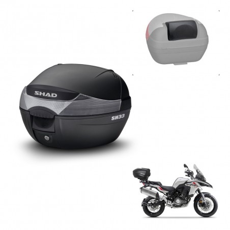 SHAD Baul SH33 + soporte montaje respaldo KIT-439743