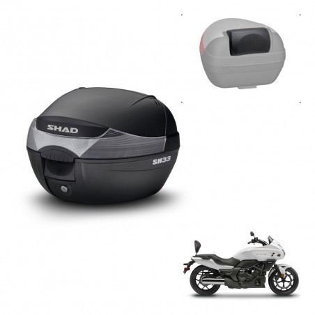 SHAD Trunk SH33 + mounting bracket backrest KIT-439746