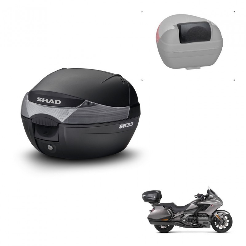 SHAD Baul SH33 + soporte montaje respaldo KIT-439776