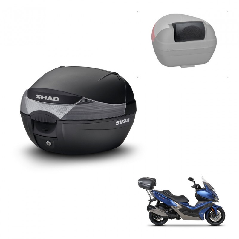 SHAD Baul SH33 + soporte montaje respaldo KIT-439780