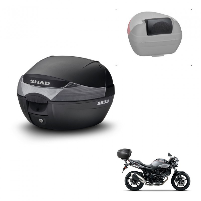 SHAD Baul SH33 + soporte montaje respaldo KIT-439788