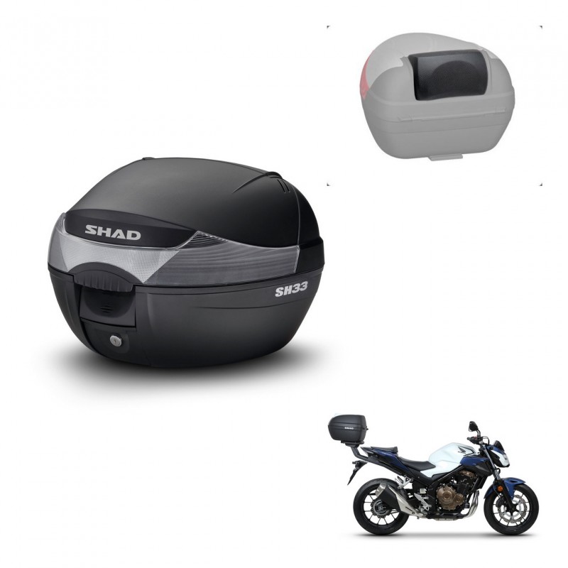 SHAD Baul SH33 + soporte montaje respaldo KIT-439804