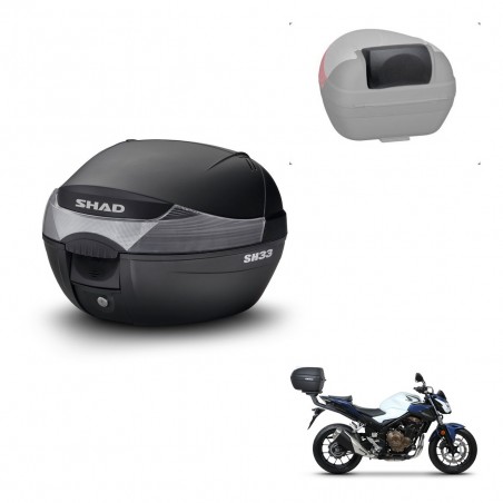 SHAD Trunk SH33 + mounting bracket backrest KIT-439804