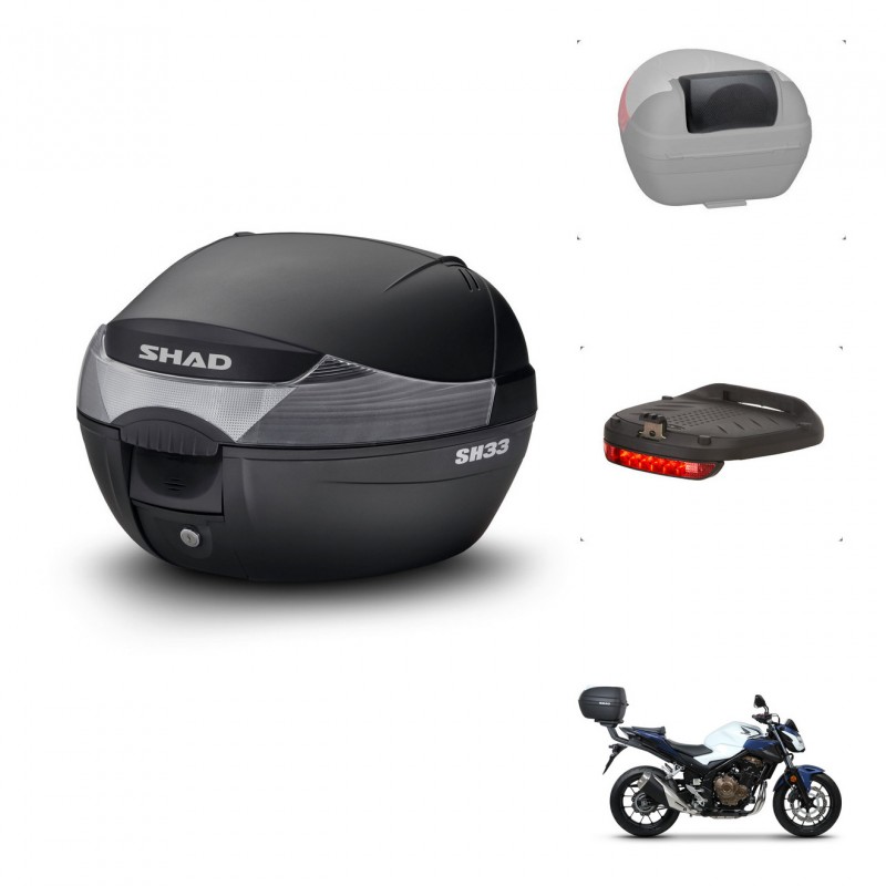 SHAD Baul SH33 + soporte montaje accesorios KIT-439805