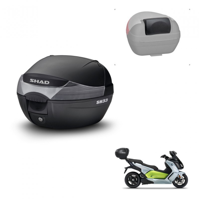SHAD Baul SH33 + soporte montaje respaldo KIT-439808