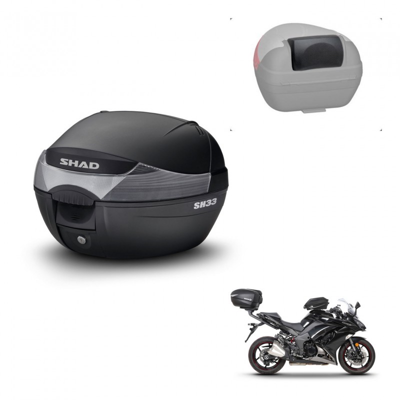 SHAD Baul SH33 + soporte montaje respaldo KIT-439820