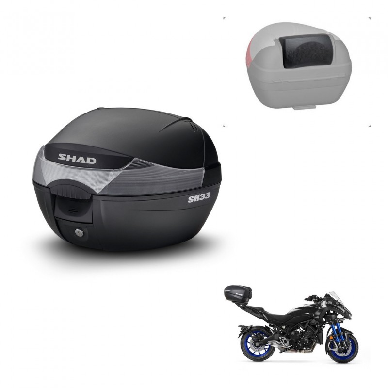 SHAD Baul SH33 + soporte montaje respaldo KIT-439828