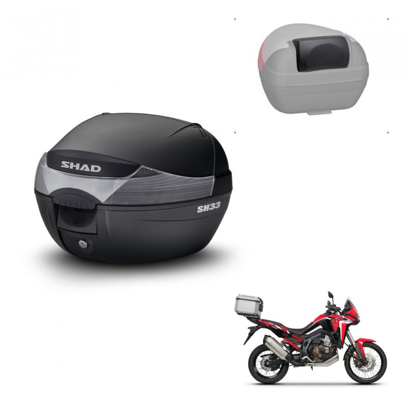 SHAD Baul SH33 + soporte montaje respaldo KIT-439852