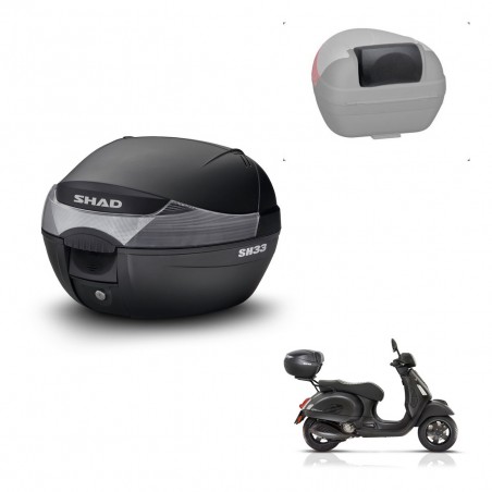 SHAD Baul SH33 + soporte montaje respaldo KIT-439864