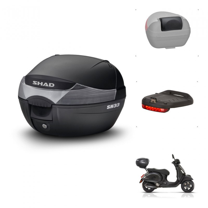 SHAD Baul SH33 + soporte montaje accesorios KIT-439865