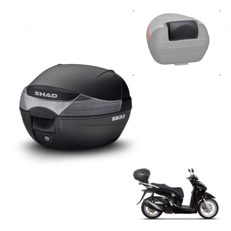 SHAD Baul SH33 + soporte montaje respaldo KIT-439888