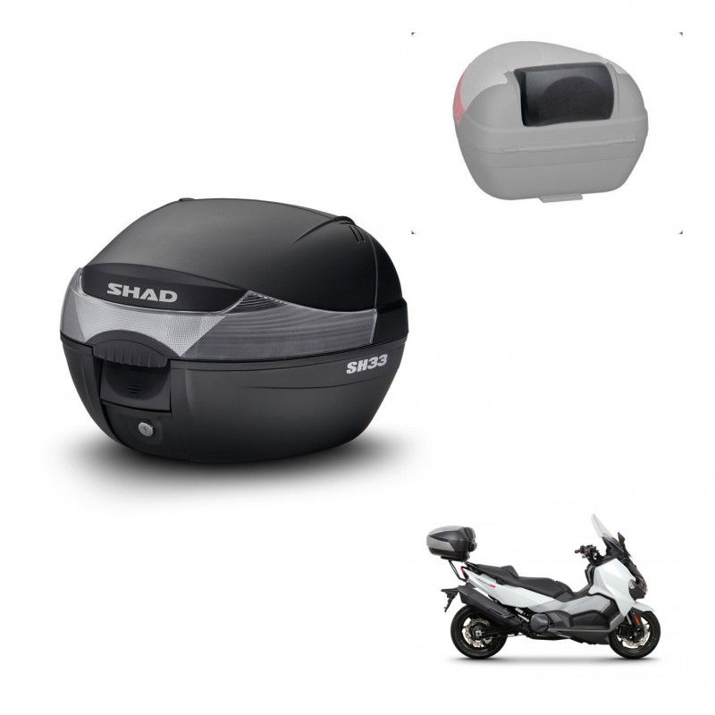 SHAD Baul SH33 + soporte montaje respaldo KIT-439916